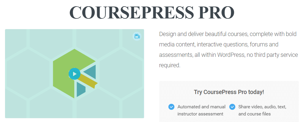 Le plugin CoursePress Pro.