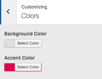 colores de personalización